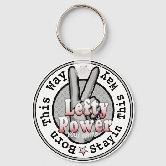 Lefty Power left Handed Sleutelhanger (Voorkant)