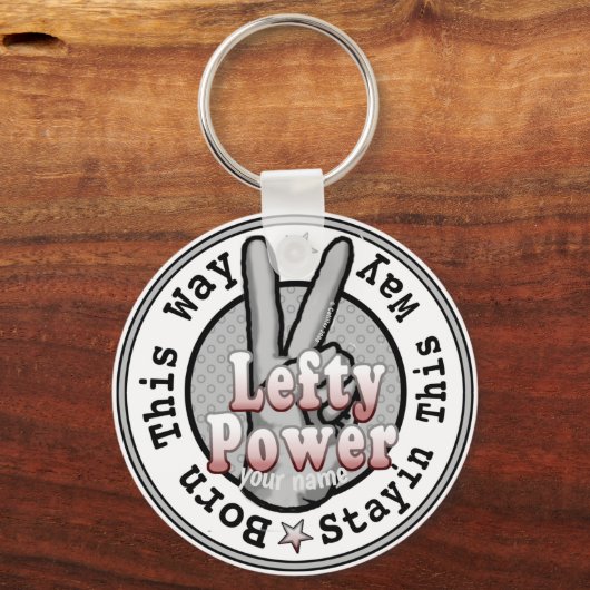 Lefty Power left Handed Sleutelhanger (Voorkant)