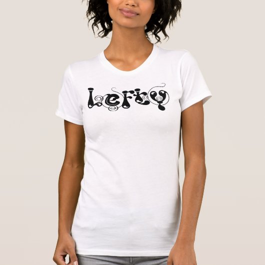 Lefty Retro 1920s Typografie T-Shirt (Voorkant)