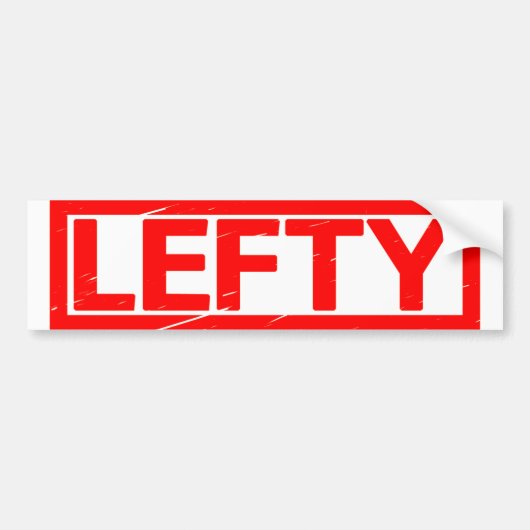 Lefty Stamp Bumpersticker (Voorkant)
