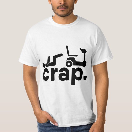 Leg Amputee Electric Wheelchair Fall Handicap Funn T-shirt (Voorkant)