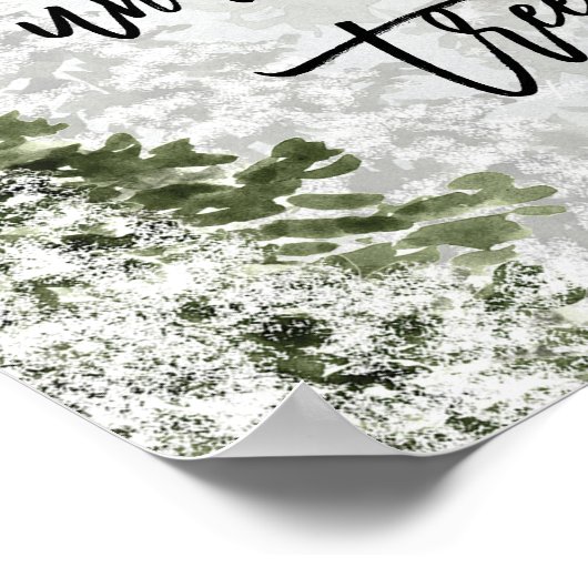 Leg cadeaus onder het kerstboom poster (Hoek)