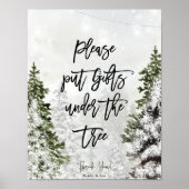 Leg cadeaus onder het kerstboom poster (Voorkant)