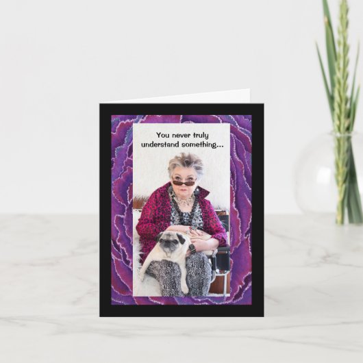 Leg dat uit aan je oma-Wenskaart Kaart (Voorkant)