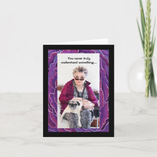 Leg dat uit aan je oma-Wenskaart Kaart