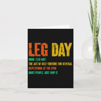 Leg Day Definition Gym Pump Oversized Gym Workout Kaart