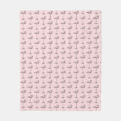 Leg Day Elegant Flamingo Fun Fitness Fleece Deken (Voorkant)