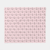 Leg Day Elegant Flamingo Fun Fitness Fleece Deken (Voorkant (Horizontaal))