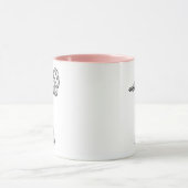 Leg Day Elegant Flamingo Fun Fitness Mok (Midden)