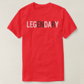 LEG DAY LEGENDARY Weight Lifting Fit Cross Train T-shirt (Design voorkant)