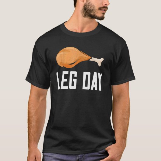 Leg Day Thanksgiving Costume Pilgrim Turkey Day  1 T-shirt (Voorkant)