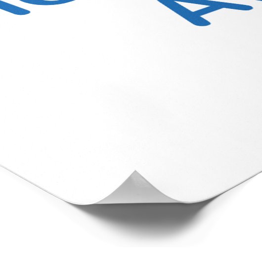 Leg de bagel neer en ga langzaam weg poster (Hoek)