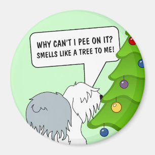 Leg de betekenis van Kerstmis nu uit aan je hond! Magneet