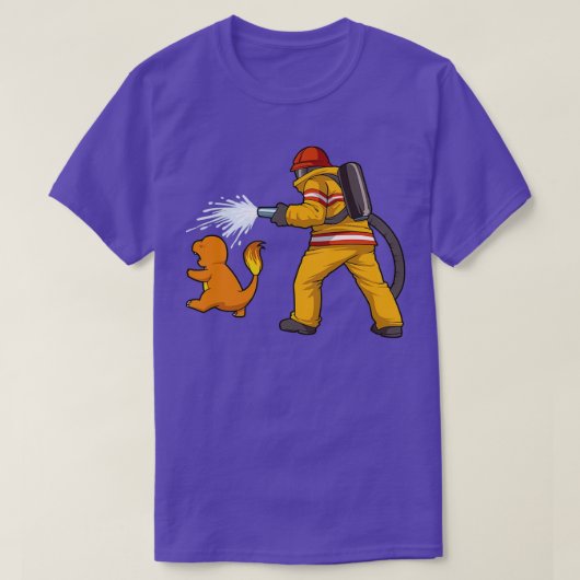 Leg de brandweerman uit 1 t-shirt (Design voorkant)