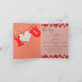 Leg de essentie van liefde vast kaart (Binnen)