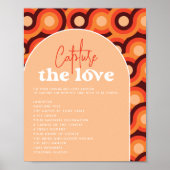 Leg de liefde bruiloft foto's teken vast poster (Voorkant)