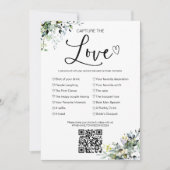 Leg de liefde die ik spion bruiloft spel met QR Kaart (Voorkant)