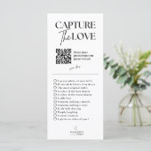 Leg de liefde foto ik spion bruiloft spel scavenge menu (Staand voorkant)