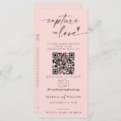 Leg de liefde foto ik spion bruiloft spel scavenge menu (Voorkant / Achterkant)