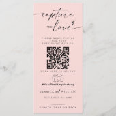 Leg de liefde foto ik spion bruiloft spel scavenge menu (Voorkant)