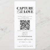 Leg de liefde foto ik spion bruiloft spel scavenge menu (Voorkant)