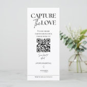 Leg de liefde foto ik spion bruiloft spel scavenge menu (Staand voorkant)