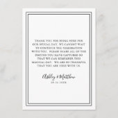 Leg de liefde foto vast Deel QR code bruiloft Informatiekaartje (Achterkant)