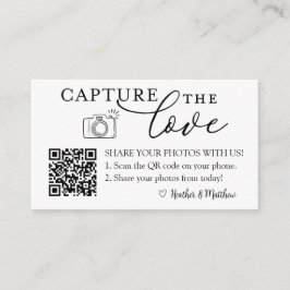 Leg de Liefde Fotoalbum QR Code vast Informatiekaartje