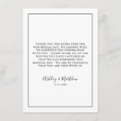 Leg de liefde gast bruiloft foto QR-code vast Informatiekaartje (Achterkant)