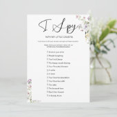 Leg de liefde ik spion bruiloft spel vast kaart (Staand voorkant)