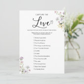 Leg de liefde ik spion bruiloft spel vast kaart (Staand voorkant)