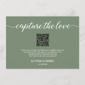 Leg de Liefde QR code bruiloft foto delen Informatiekaartje (Achterkant)