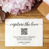Leg de liefde QR code bruiloft foto delen vast Kaart
