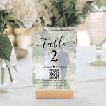Leg de Liefde QR Code Licht 2 Fotobruiloft vast Kaart<br><div class="desc">Voeg een gepersonaliseerde afwerkingsaanraking aan de decoraties van de trouwreceptie met de de lijstaantalkaarten van de douanefoto & QR van de Code toe. De afbeeldingen en al tekst zijn eenvoudig aan te passen, en kunnen verschillend of het zelfde op voor en rug zijn. Als de voorkeur uitgaat naar "de liefde...</div>