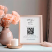Leg de liefde QR code zwart chique moderne bruilof