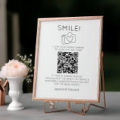 Leg de liefde QR code zwart chique moderne bruilof