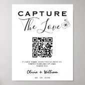 Leg de liefde vast Deel de liefde Moderne QR-code Poster (Voorkant)
