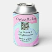 Leg de liefde vast en voeg een QR-scan toe met mar Blikjeskoeler (Blikje Achterkant)