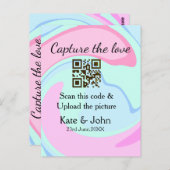 Leg de liefde vast en voeg een QR-scan toe met mar Briefkaart (Voorkant / Achterkant)