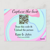 Leg de liefde vast en voeg een QR-scan toe met mar Briefkaart (Achterkant)