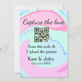 Leg de liefde vast en voeg een QR-scan toe met mar Feestdagenkaart