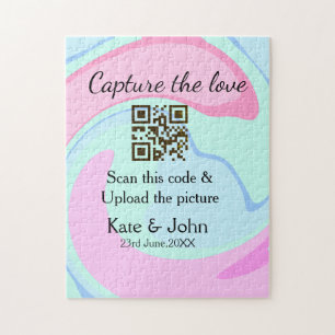 Leg de liefde vast en voeg een QR-scan toe met mar Legpuzzel