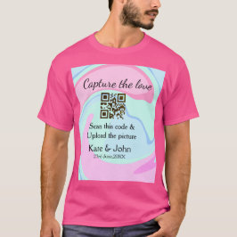 Leg de liefde vast en voeg een QR-scan toe met mar T-shirt