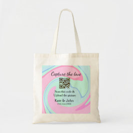 Leg de liefde vast en voeg een QR-scan toe met mar Tote Bag