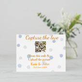 Leg de liefde vast voeg QR scan toe upload afbeeld Folie Feestdagen Briefkaart (Staand Voorkant)