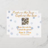 Leg de liefde vast voeg QR scan toe upload afbeeld Folie Feestdagen Briefkaart (Voorkant / Achterkant)