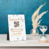 Leg de liefde vast voeg QR-scan toe upload afbeeld Fotoplaat (Zijkant)