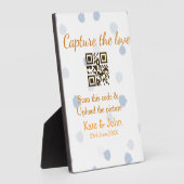 Leg de liefde vast voeg QR-scan toe upload afbeeld Fotoplaat (Zijkant)