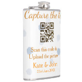 Leg de liefde vast voeg QR scan toe upload afbeeld Heupfles (Rechts)