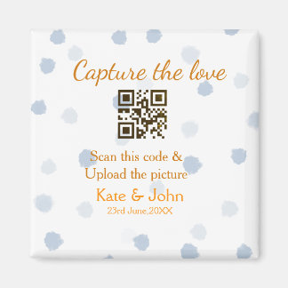 Leg de liefde vast voeg QR-scan toe upload afbeeld Magneet
